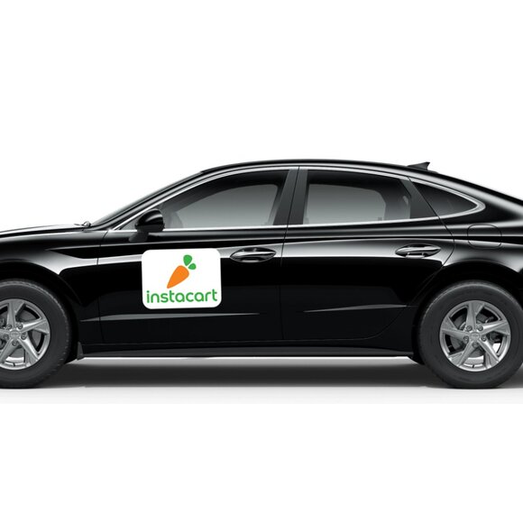 Pair (2) of Instacart Logo Car Magnets 9"x12" Vehicle Magnetic Signage Durable - Picture 2 of 3